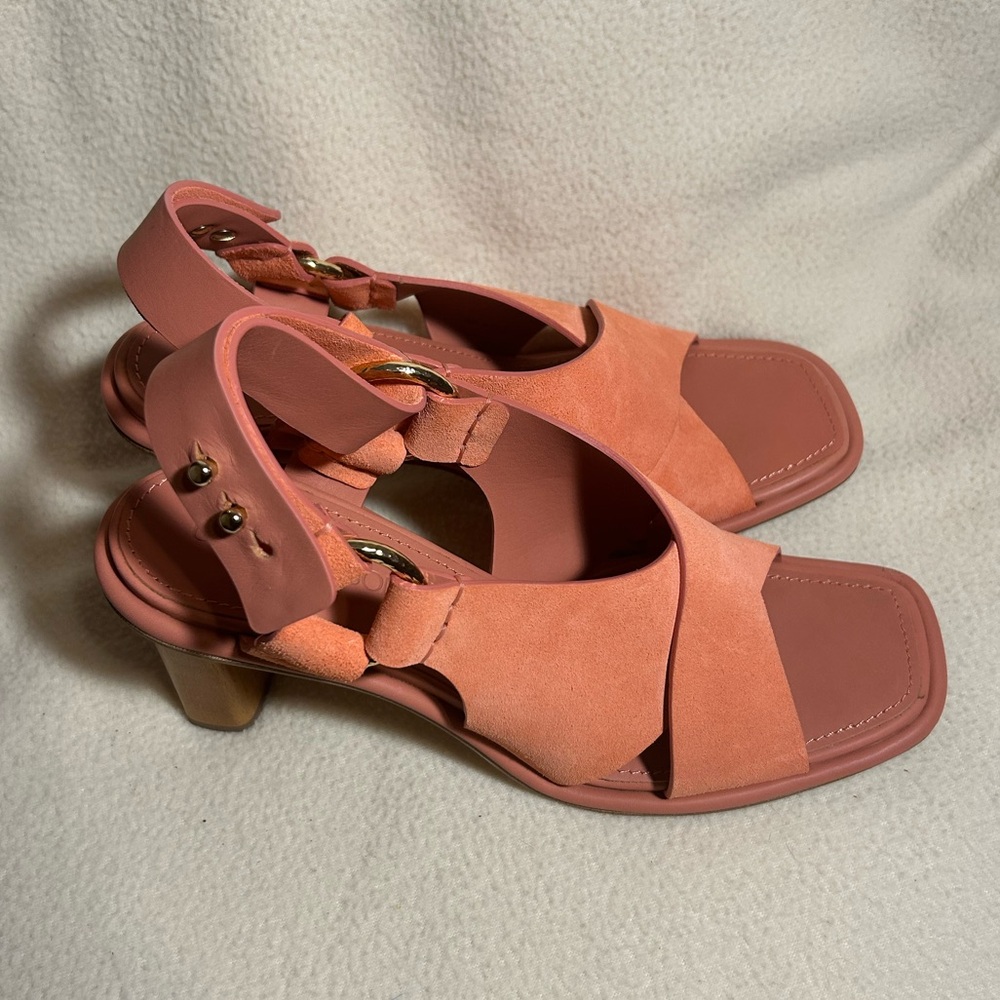 Ulla Johnson Filippa High Heel Sandals Dahlia Size 39 US 8.5 - Picture 3 of 7